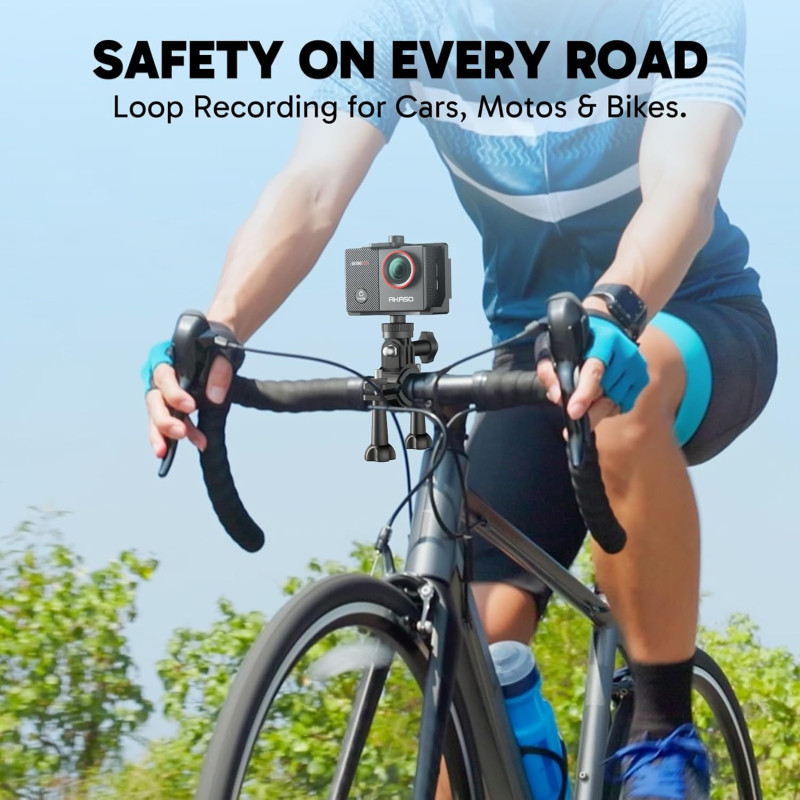 Екшн-Камера Akaso EK7000 Pro 4K 20MP: EIS, Сенсорний Екран, 40м Водонепроникність (Сірий)