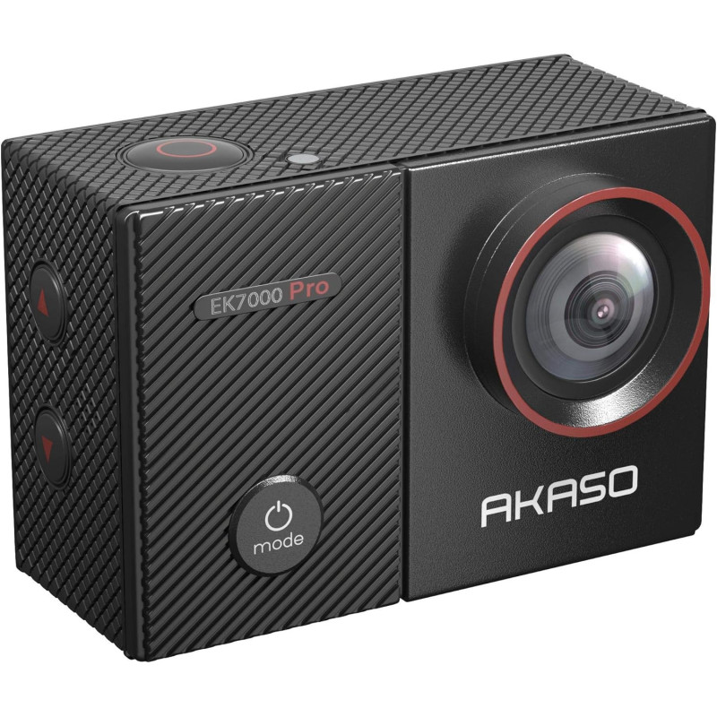 Екшн-Камера Akaso EK7000 Pro 4K 20MP: EIS, Сенсорний Екран, 40м Водонепроникність (Сірий)